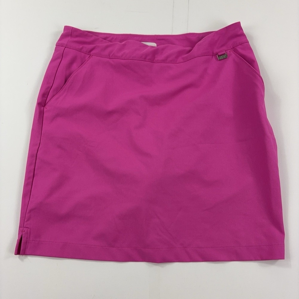 Greg Norman Skort Womens 4 Pink Golf Stretch Lined Pockets Short Athletic